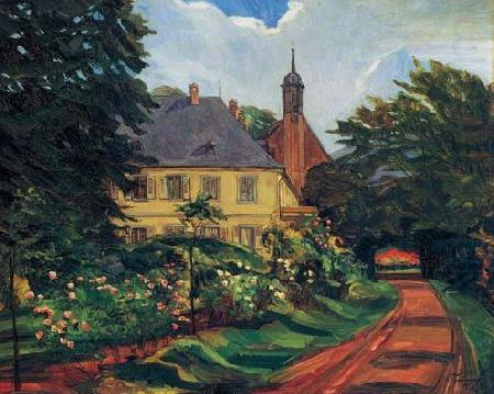 Einfahrtsweg zum Stift Neuburg, Wilhelm Trubner